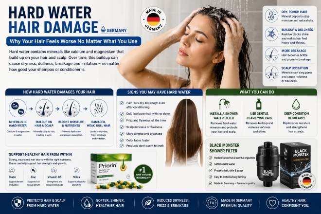 Hard Water Hair Damage Germany