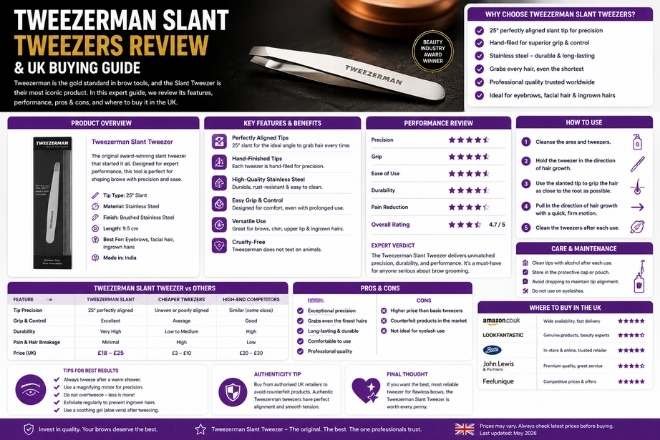 Tweezerman Slant Tweezers Review