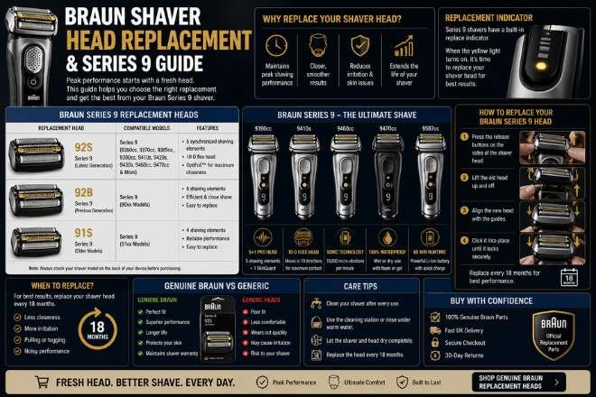 braun shaver head