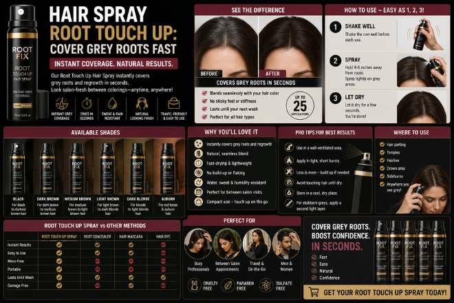 hair spray root touch up