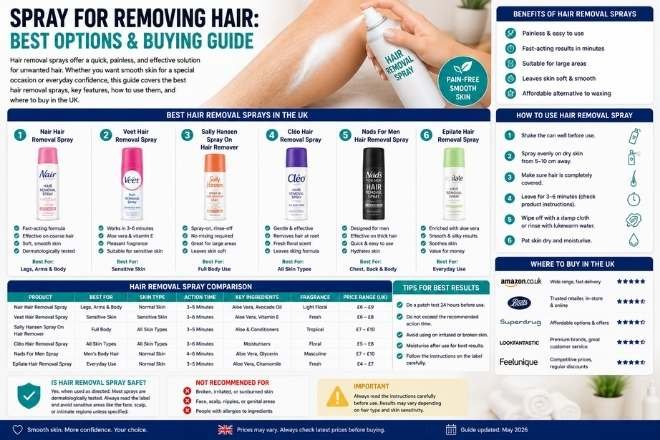 spray for removing hair