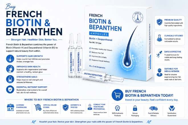 Buy French Biotin and Bepanthen