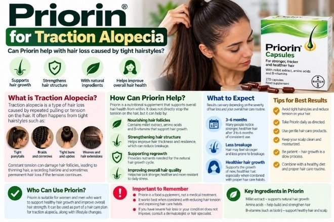 Priorin for traction alopecia
